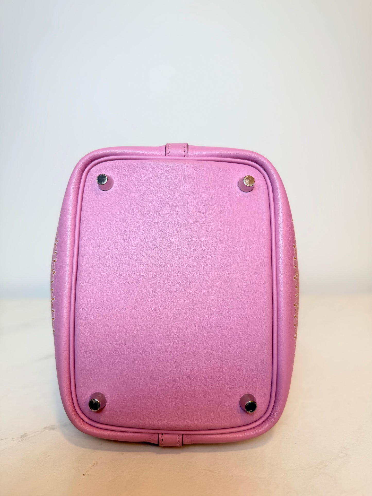 Hermès Lucky Daisy Picotin 18 PM – Swift Leather Pink Floral | Palladium Hardware
