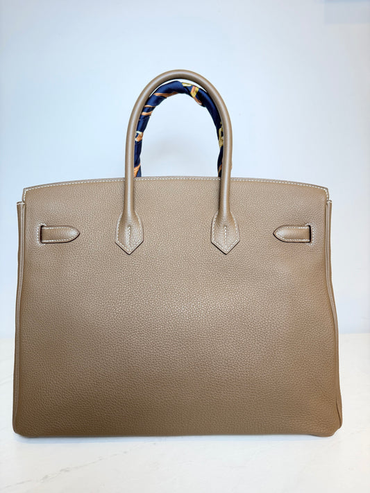 Hermès Birkin 35 Togo Leather – Size 35 cm | Stamp R (2014) | Gold Hardware